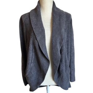 Barefoot‎ Dreams Cozy Chic Lite Gray Open Front Cardigan